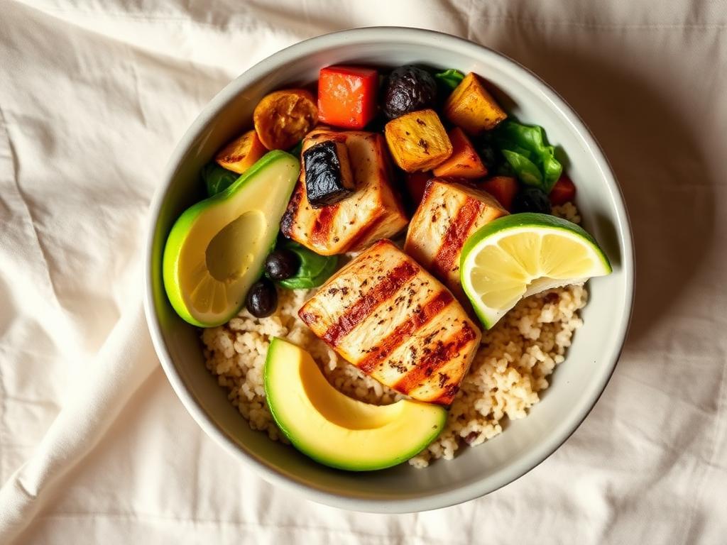 Grilled Chicken Brown Rice Bowl