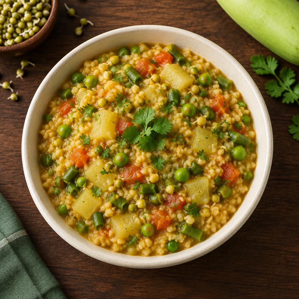 Moong Sprout & Vegetable Dalia (Saturday · Jain-friendly)