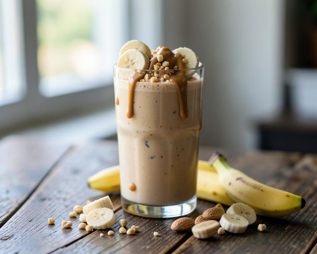 Whey Banana Peanut Butter Shake