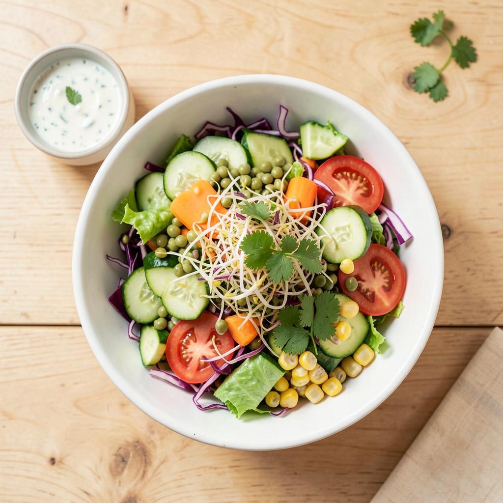 Sprouted Moong Power Salad